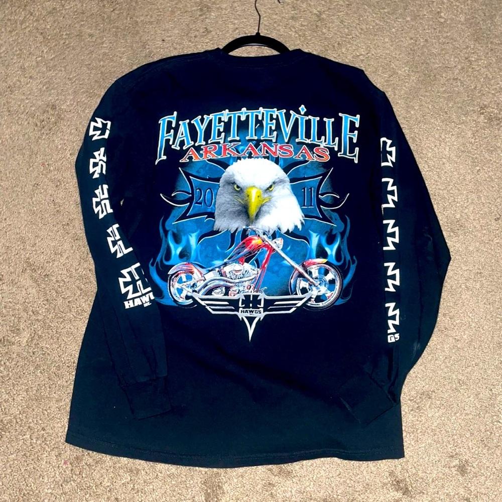 Biker graphic long sleeve